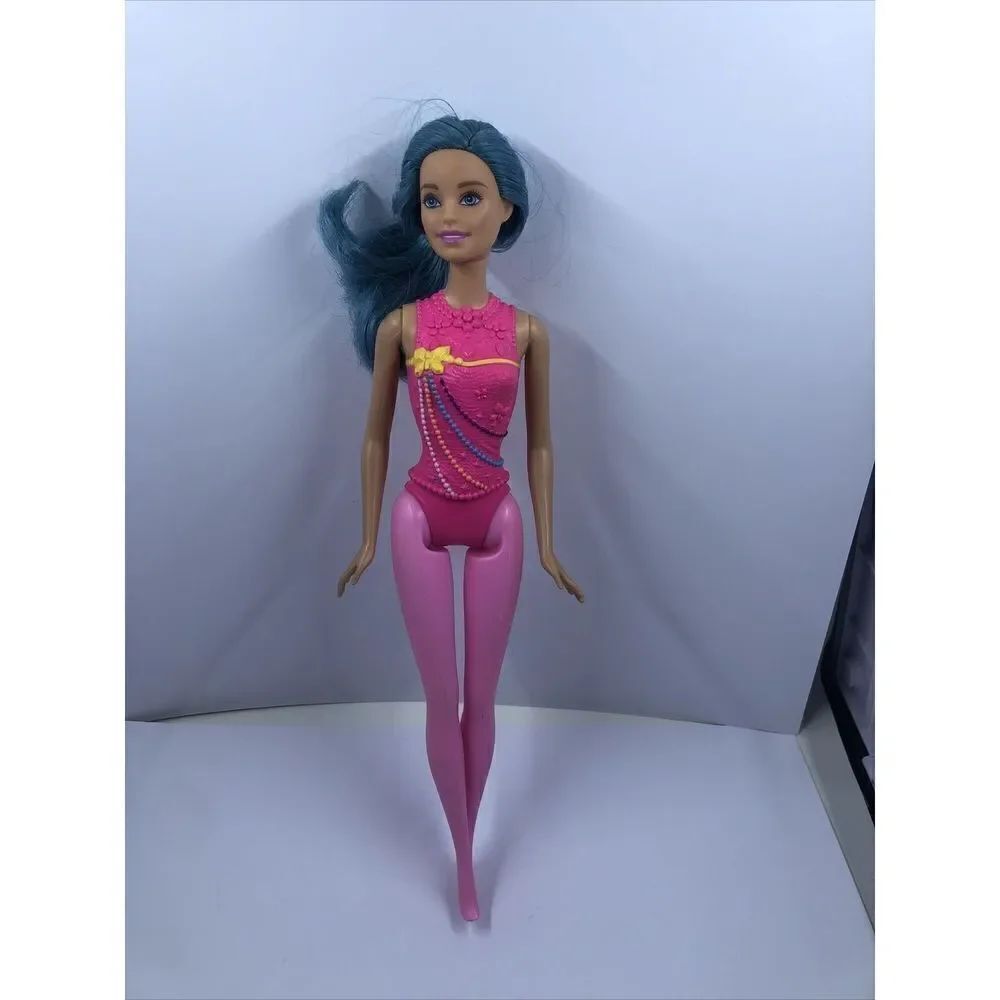 Barbie Fairytopia Candy Fairy Blue Hair & Pink Molded Outfit 2013/15